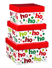 hohoho Christmas nested boxes