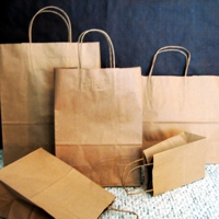 recycled kraft paper shoppers